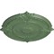 Ekena Millwork Attica Acanthus Leaf Ceiling Medallion (Canopies up to 3 1/4"), 30 1/8"OD x 1 1/2"P, Athenian Green CM30ATAGF - alternate 3